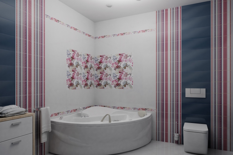 Фото в интерьере для ванной Europa Ceramica Versalles 20x50